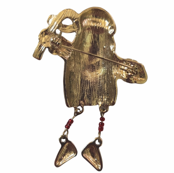 Santa Christmas holiday brooch pin - Picture 2 of 2